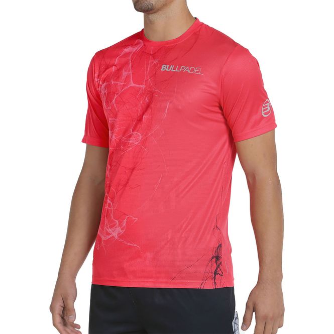 Hoofdbeeld Bullpadel Casiop Tee rood
